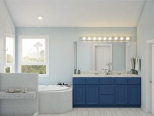 build up construction Bathroom Remodeling example