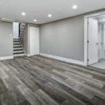modern house basement interior design renovation by build up construction